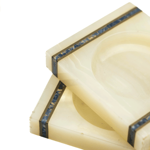 Asprey Desk Set, Onyx & Lapis