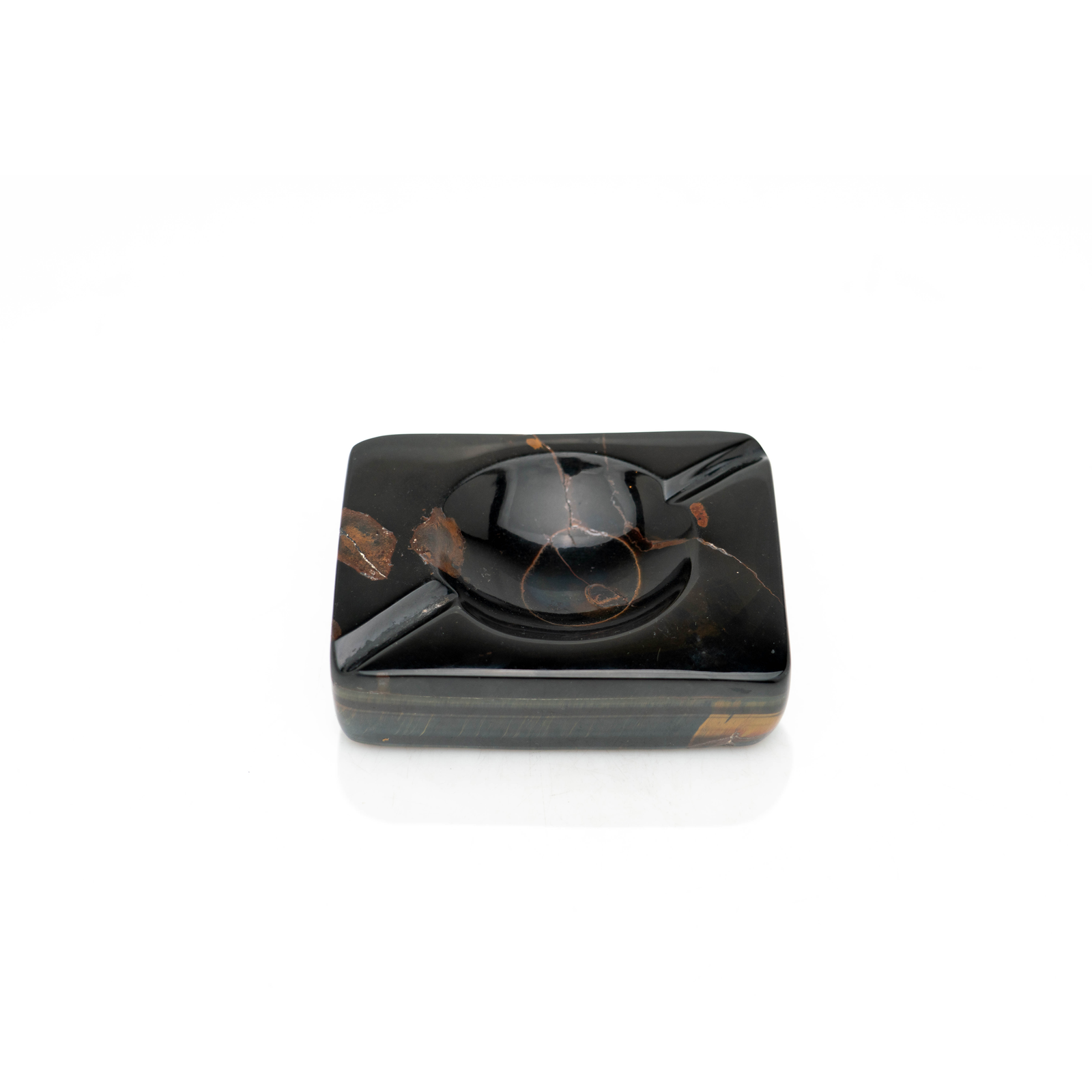 French Jeweler Made Tiger's Eye Catchall