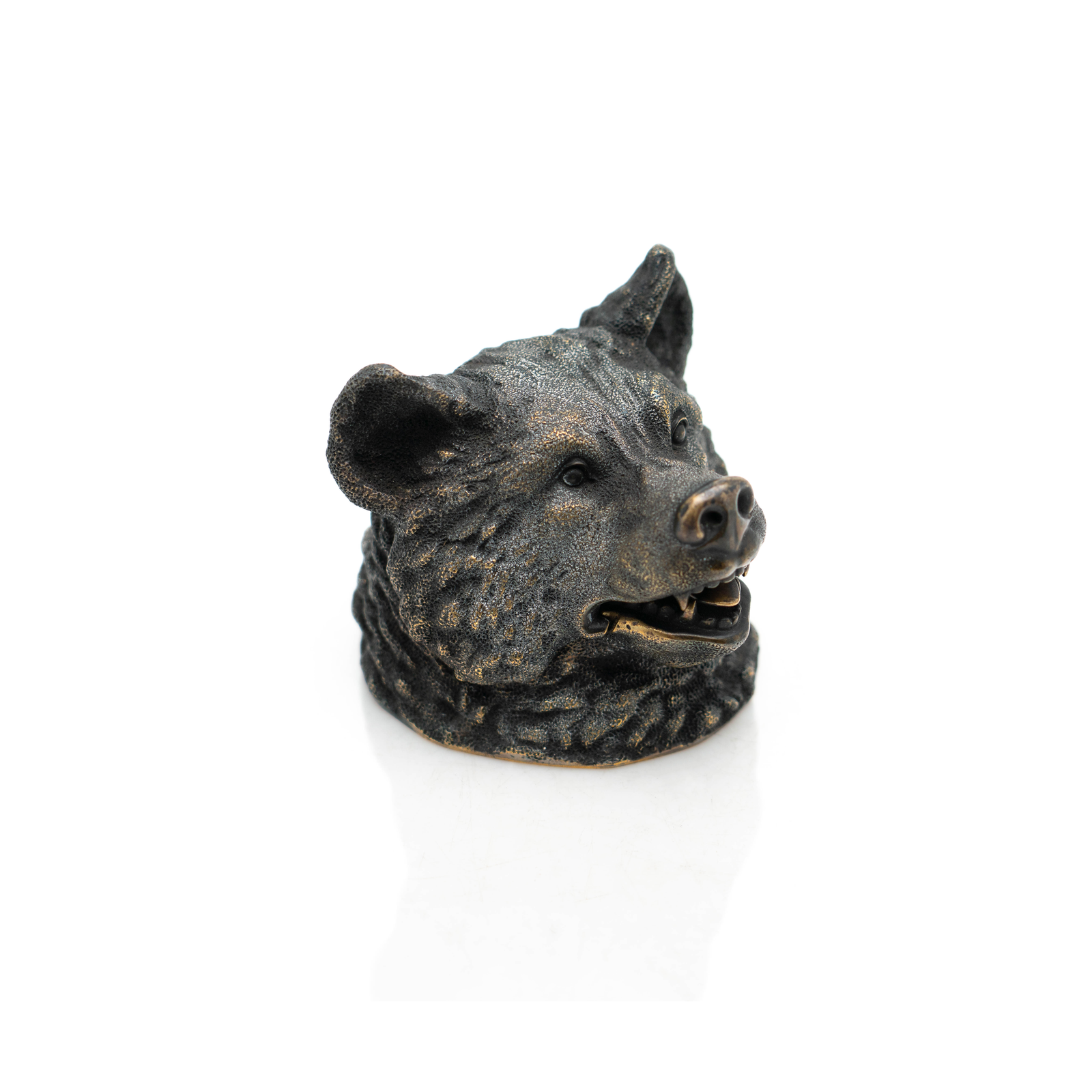 Bronze Bear Inkwell