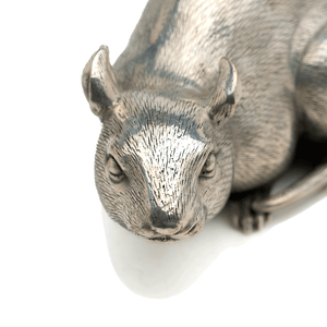 Japanese Mouse, Silvered Bronze