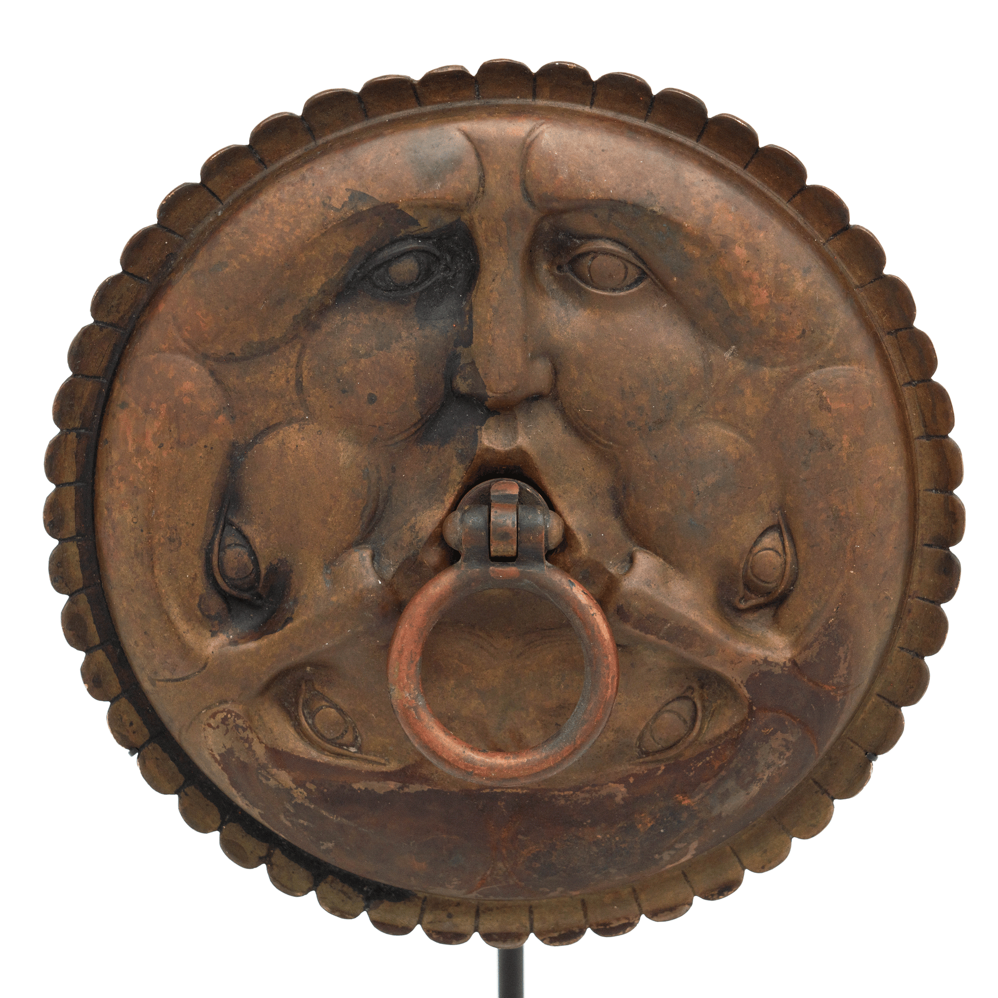 French Bronze Door-Knocker, Face