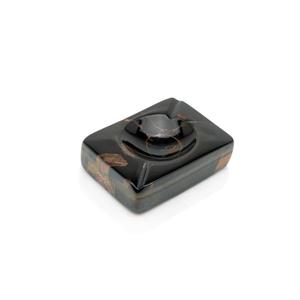 French Jeweler Made Tiger's Eye Catchall