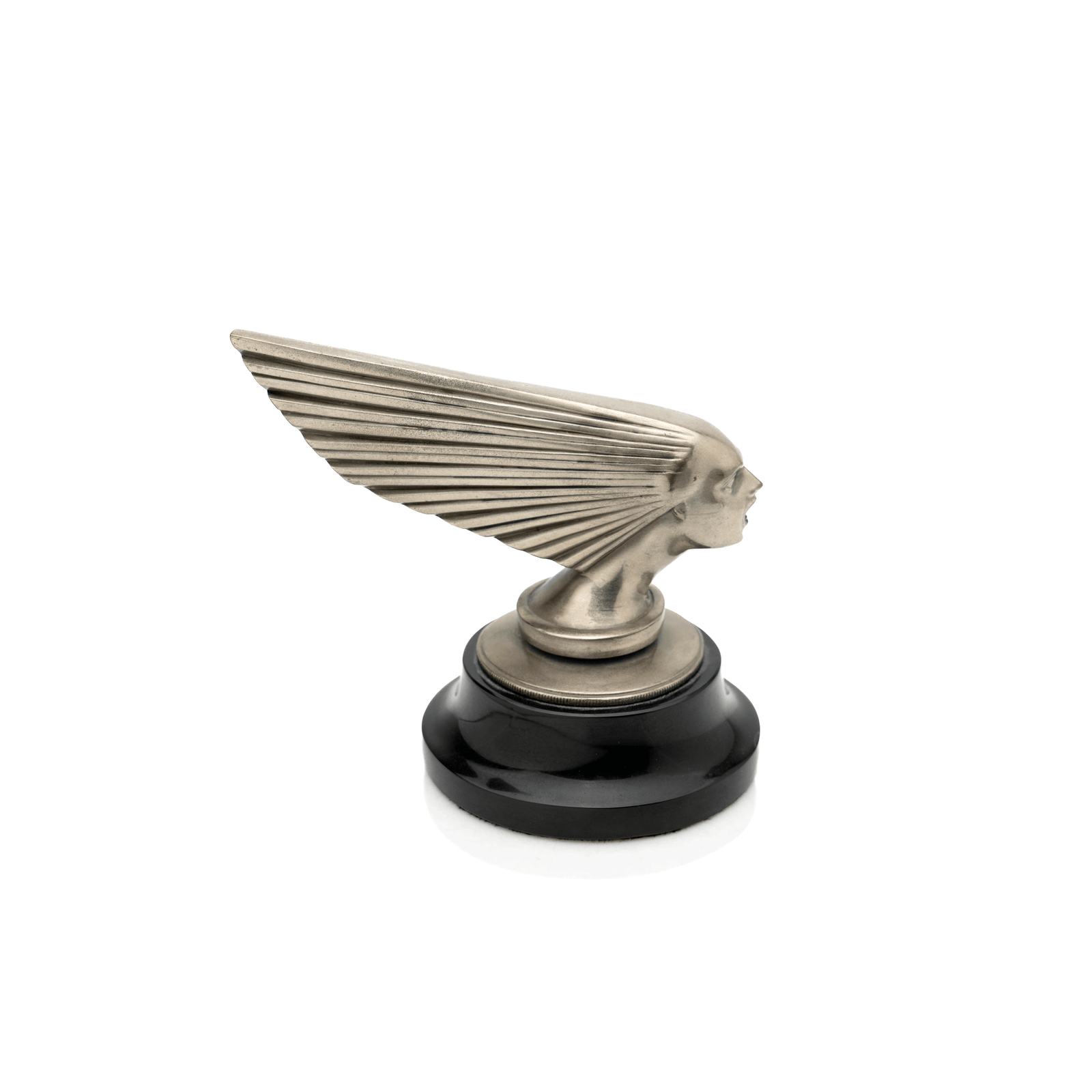 Lalique Hood Ornament, Silvered Bronze