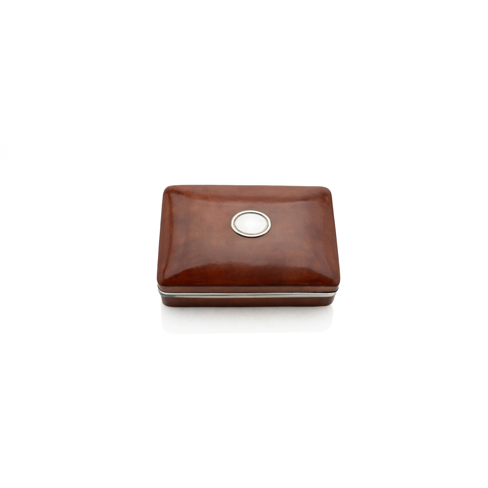 Italian Sterling & Leather Box
