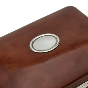 Italian Sterling & Leather Box