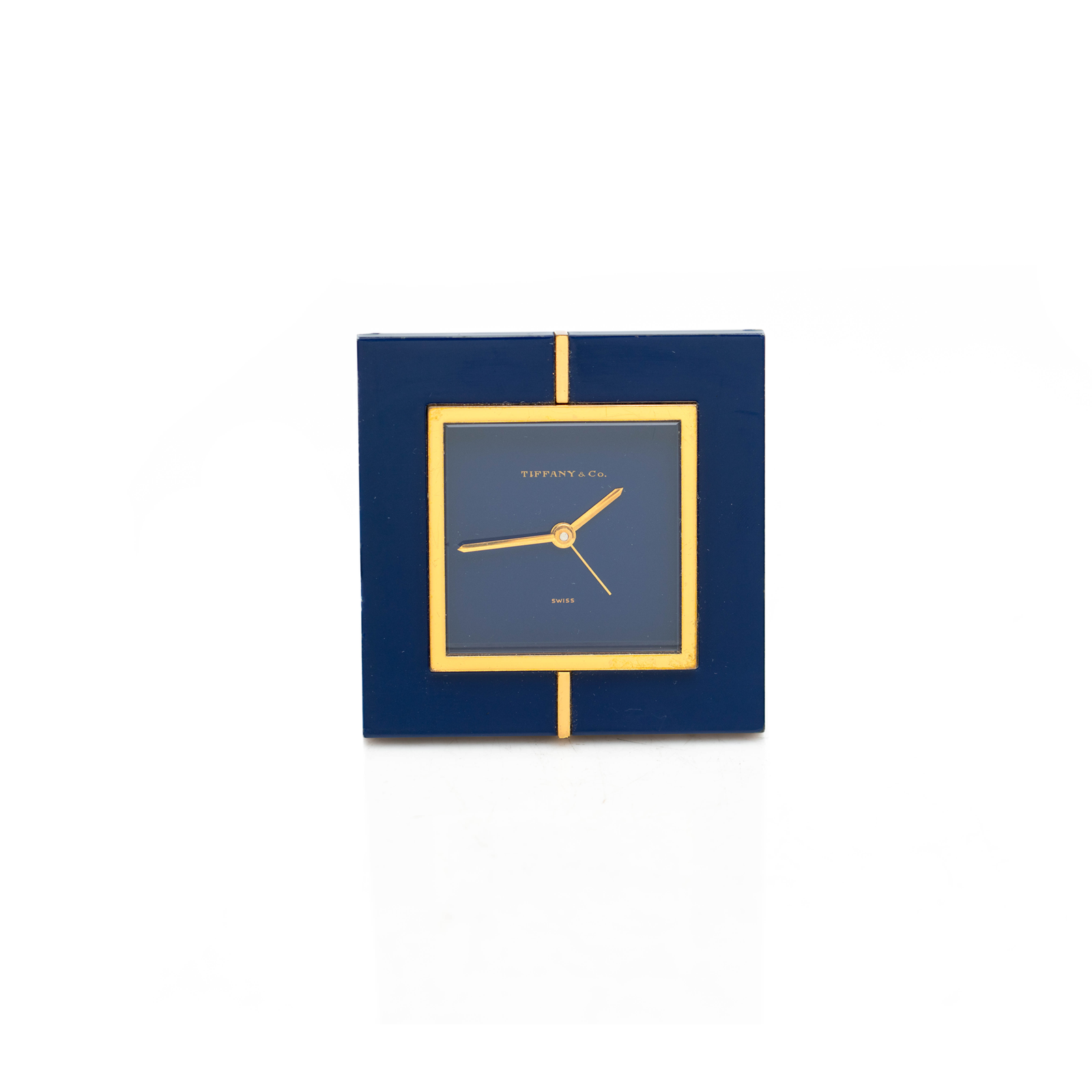 Tiffany & Co Stone & Gold Plated Clock