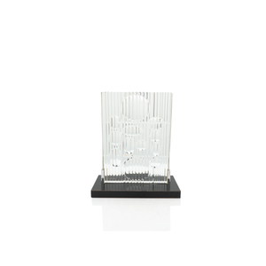 Victor Vasarely Glass Optical Sculpture