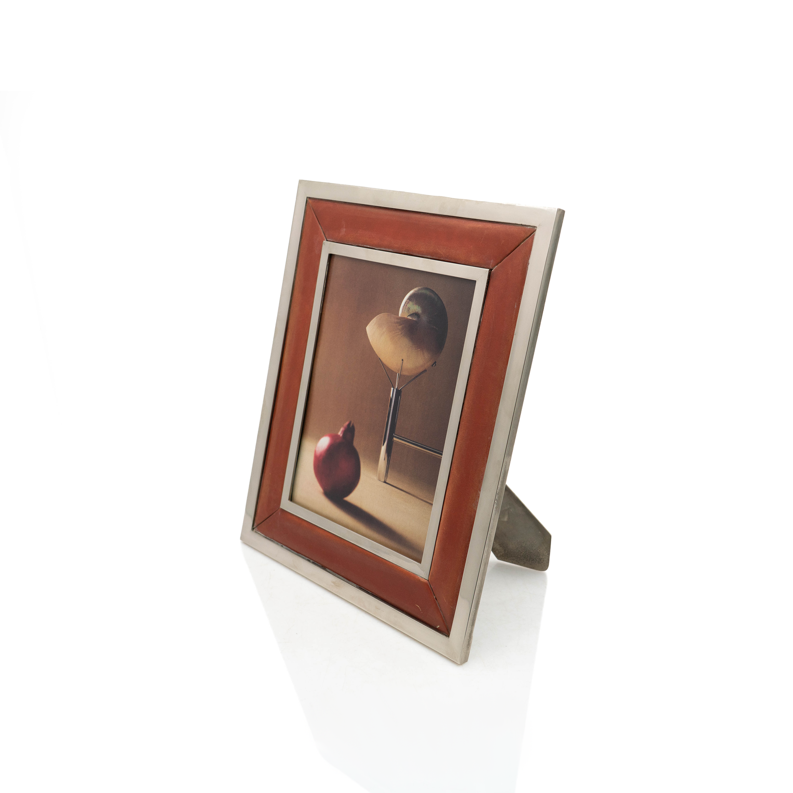 Nickel & Leather Frame