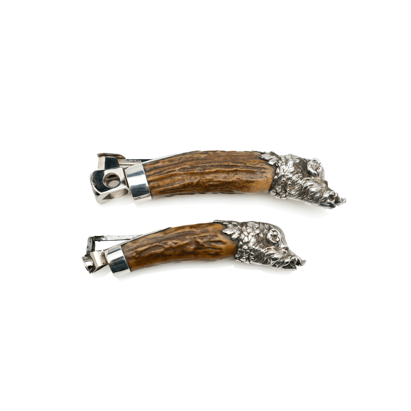 Sterling Silver Cigar Cutters, Boar
