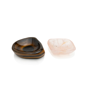 French Rose Quartz & Tiger's Eye Catchalls
