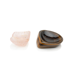 French Rose Quartz & Tiger's Eye Catchalls