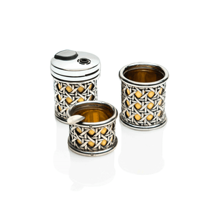 Hermes Sterling & Vermeil Smoking Set