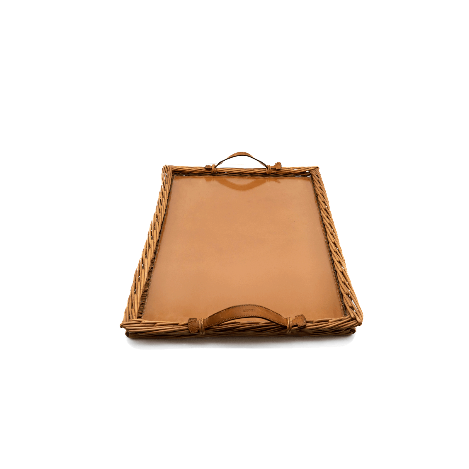Hermes Wicker Serving Tray