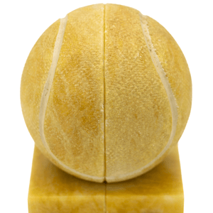 Alabaster Tennis Ball Bookends, Italian