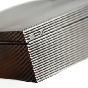 Hermes Sterling Fluted Box, 1930s