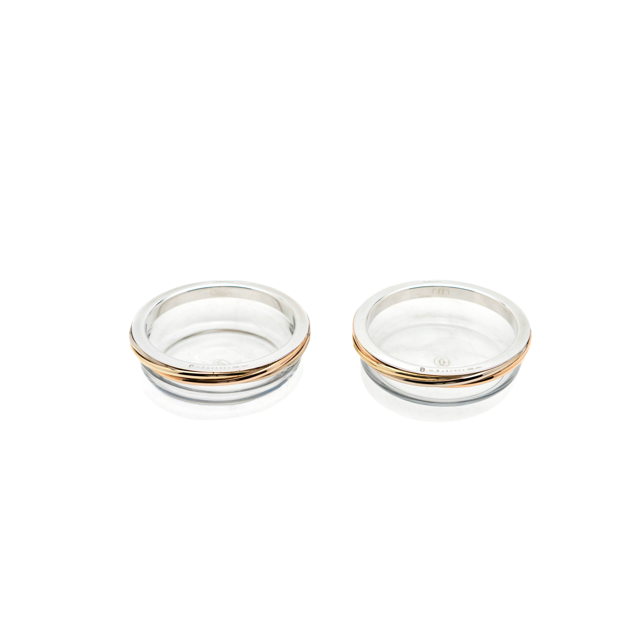 Cartier Sterling, Gold & Crystal Dishes