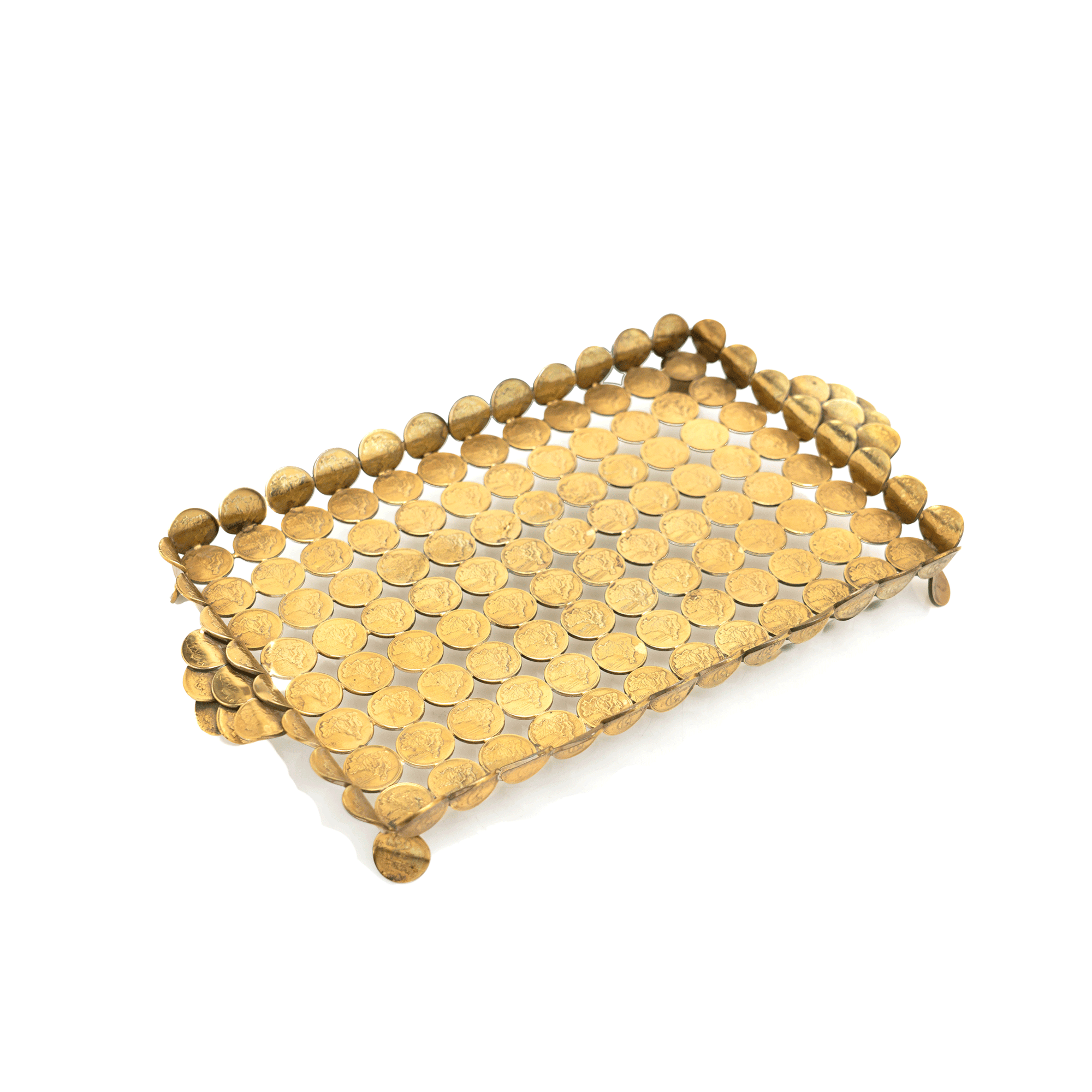 French Gilt Bronze Coin Tray