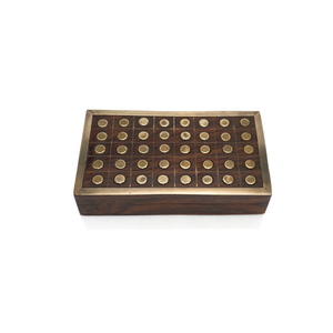 French Wood & Bronze Box, 1950s