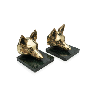 Fox Head Bookends, Italian 1960s