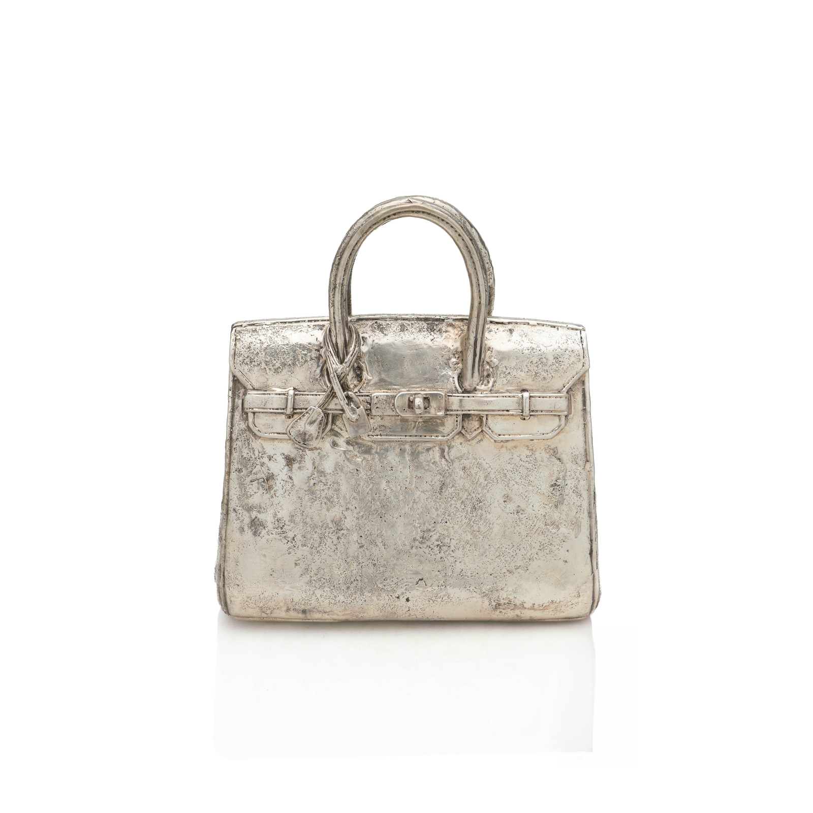 Christian Maas Silvered Bronze Birkin Sculpture