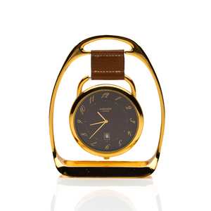 Hermes Stirrup Table Clock