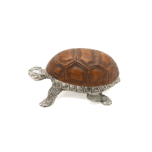 Tortoise Box, Silvered Bronze