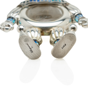 Chopard Perfume Flask Sterling w/ Baugette Semi-Precious Stones