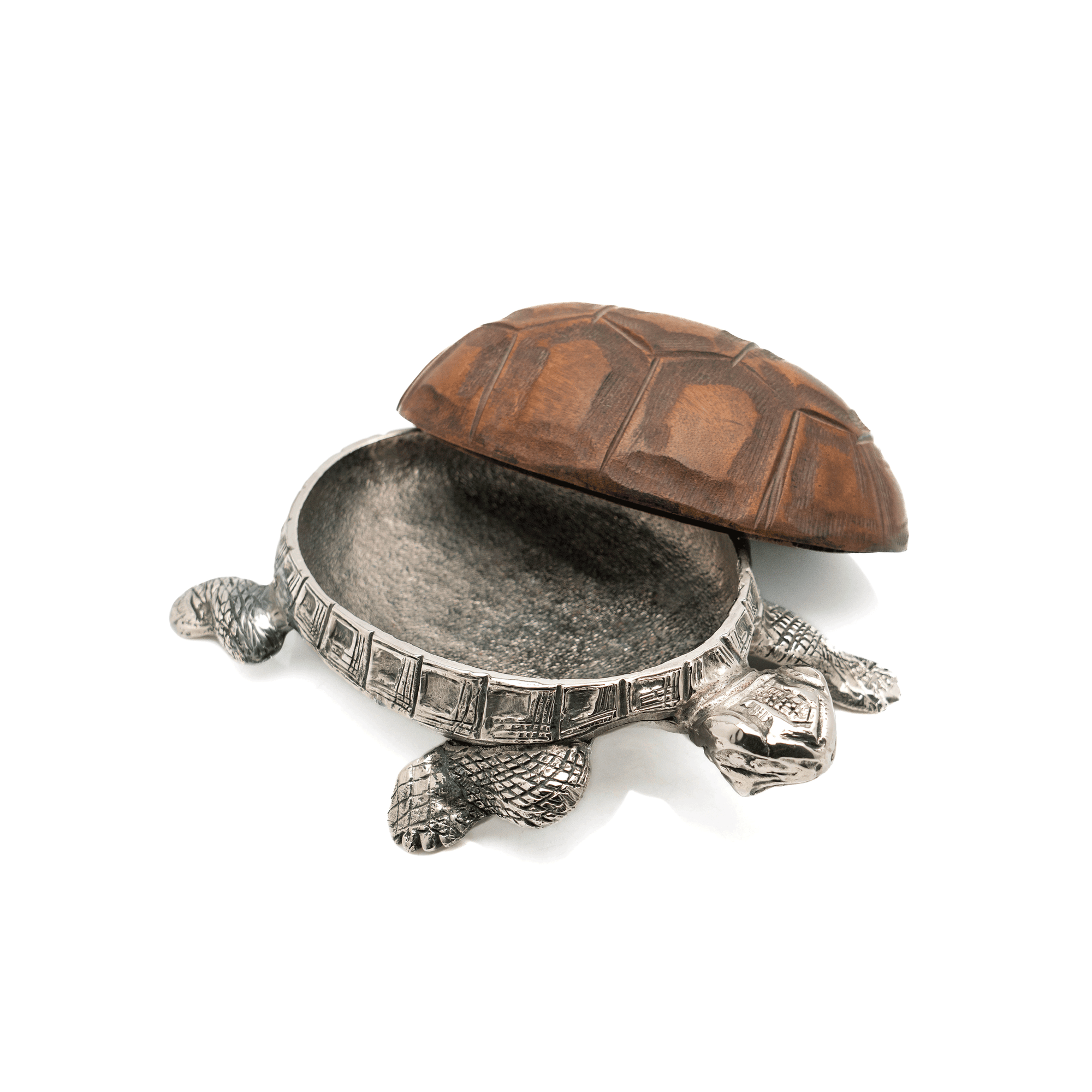 Tortoise Box, Silvered Bronze