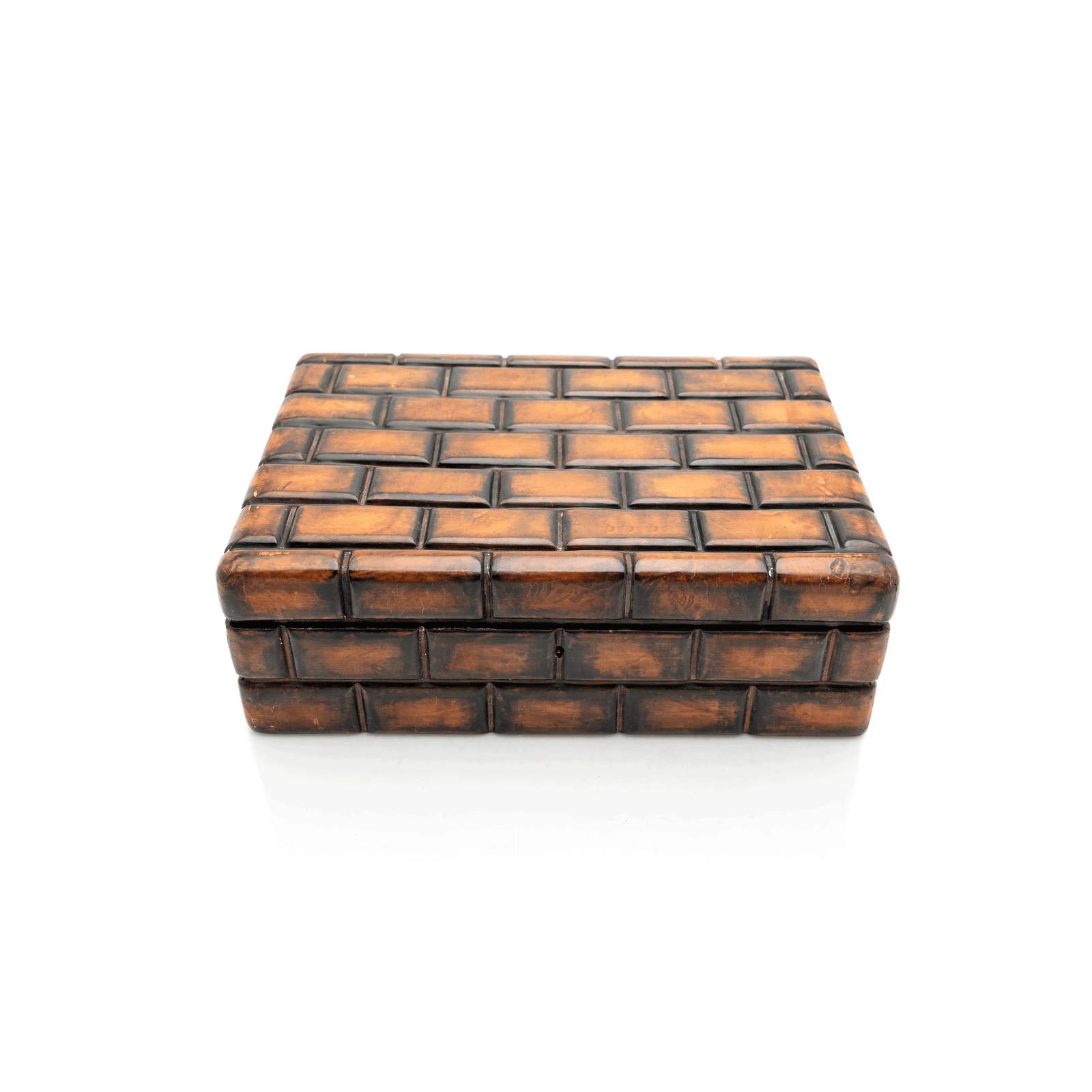 Italian ‘Brick’ Leather Humidor