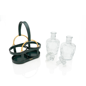 Hermes Decanter Caddy, Green