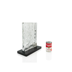 Victor Vasarely Glass Optical Sculpture
