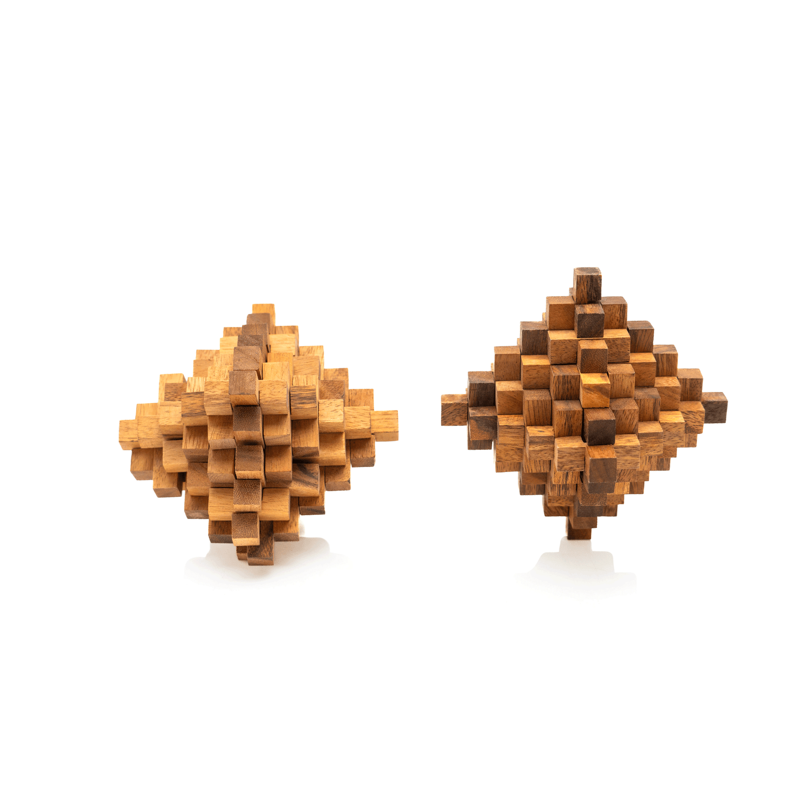 French Wooden Puzzle Sculptures