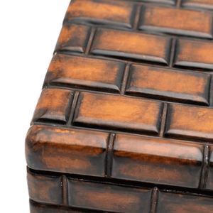 Italian ‘Brick’ Leather Humidor