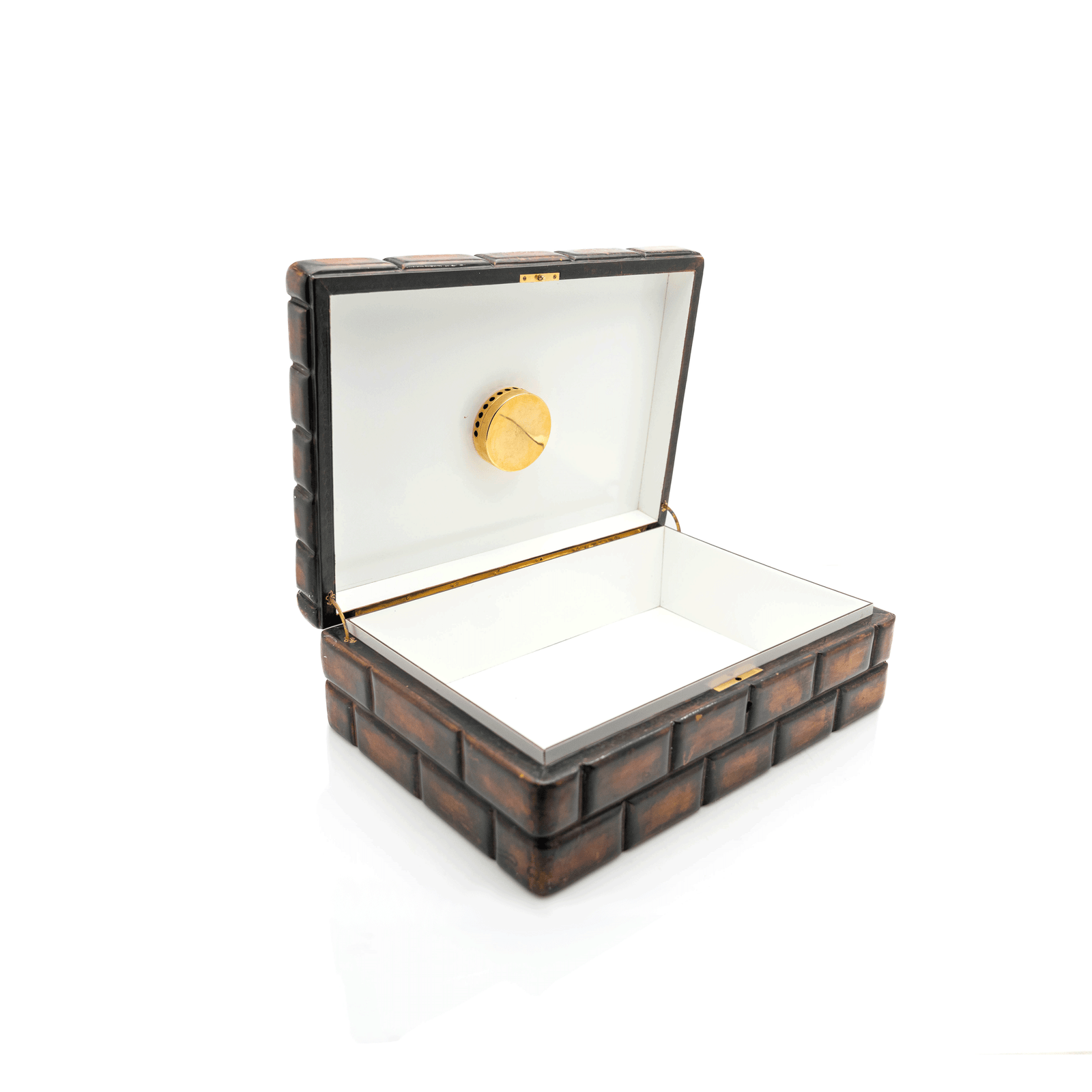 Italian ‘Brick’ Leather Humidor