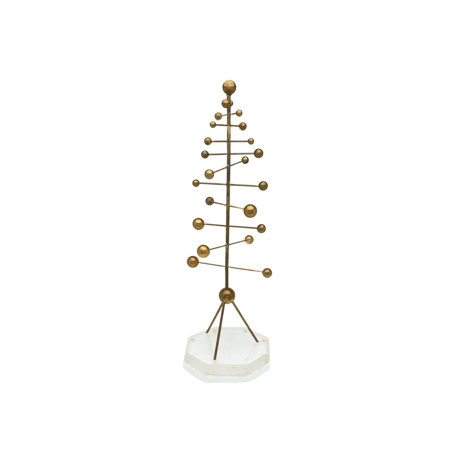 Bronze & Lucite Molecular Sculptures