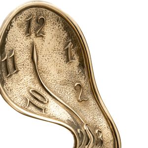 Salvador Dali Bronze Clock Sculpture