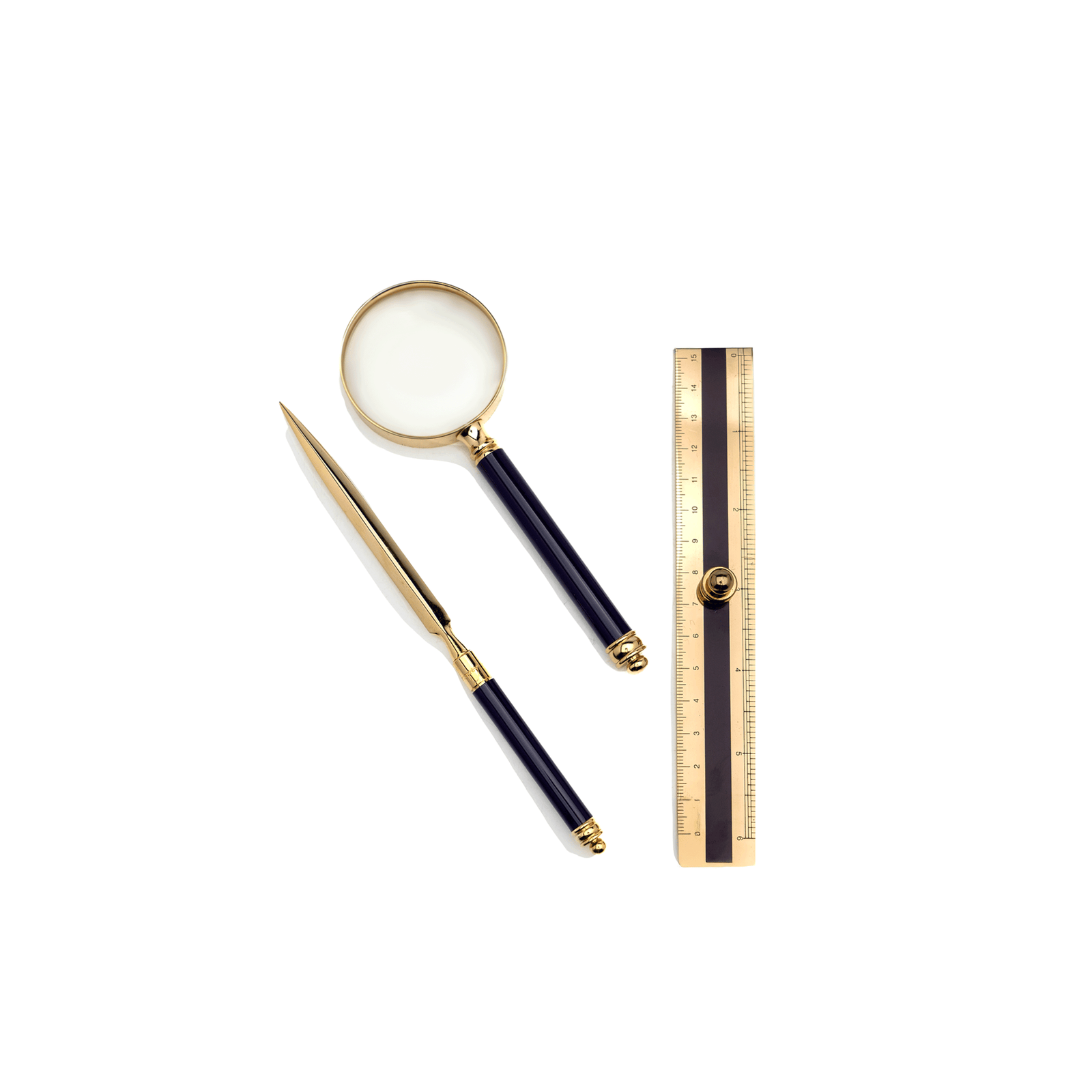 Asprey Gilt Enamel Desk Set