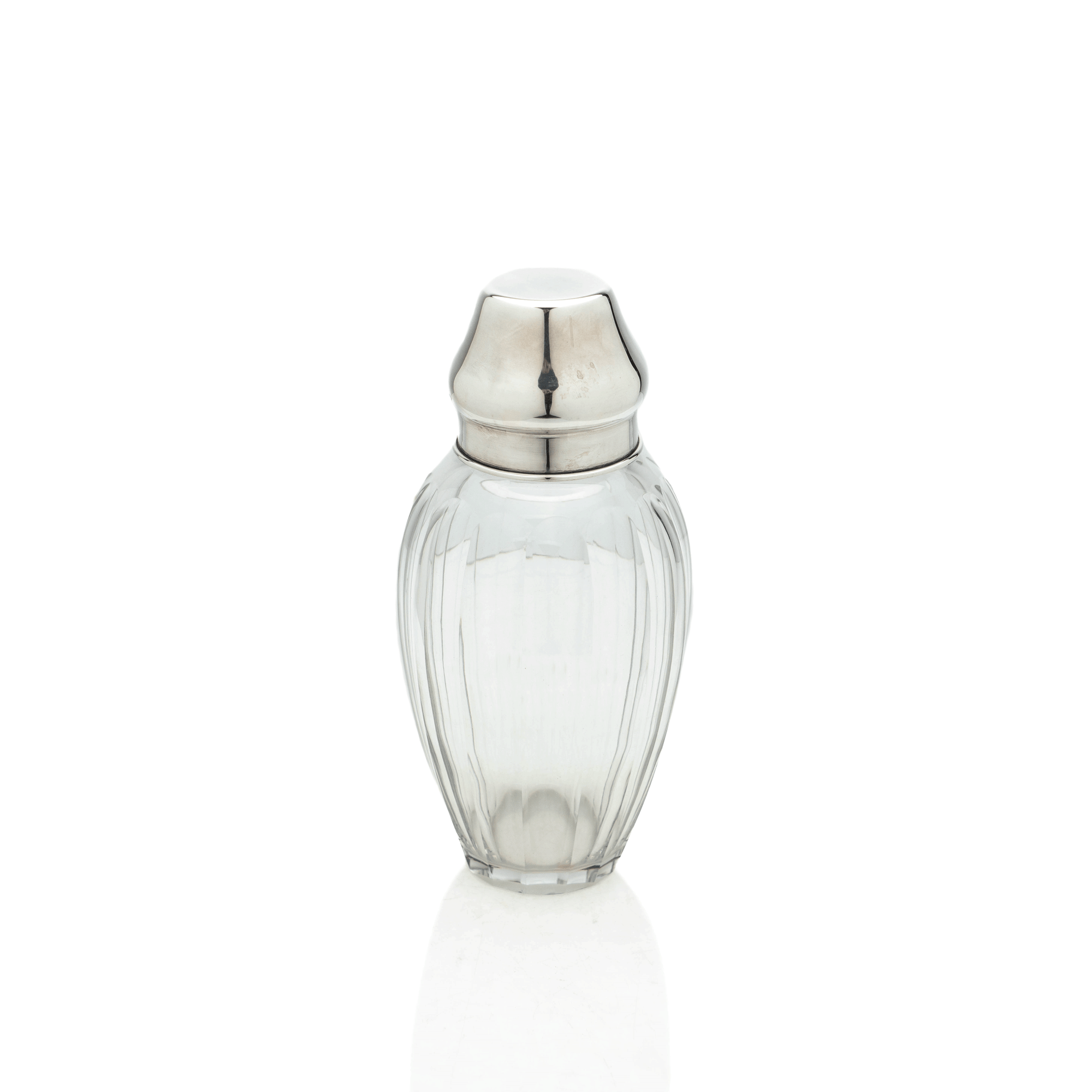 French Sterling & crystal Shaker
