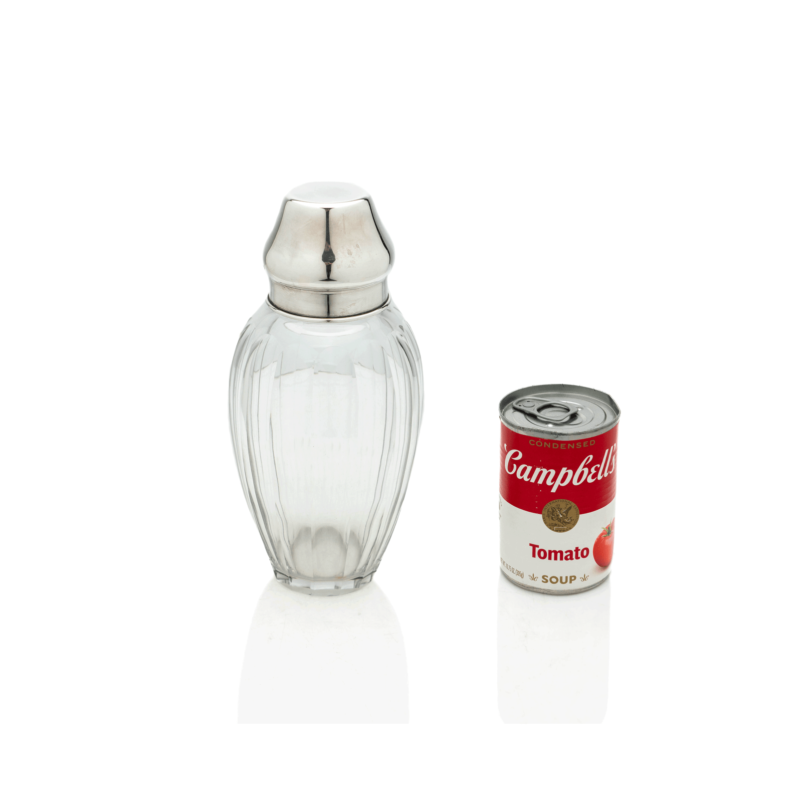 French Sterling & crystal Shaker