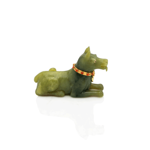 Chaumet Jade & Gold Dog