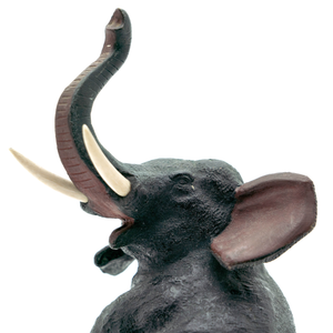 Meiji Bronze Elephant Bookends