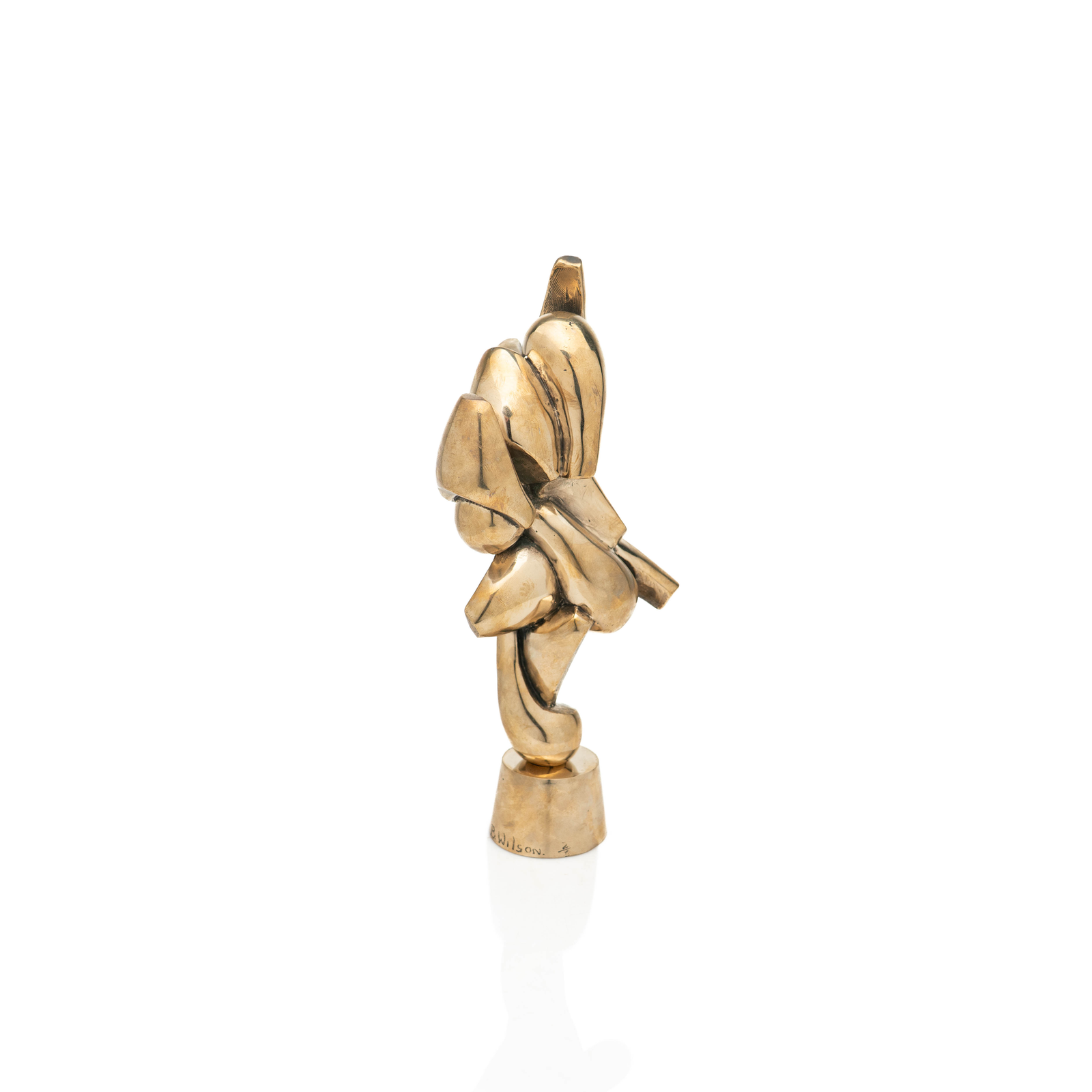 Abstract Bronze Sculpture, B.Wilson