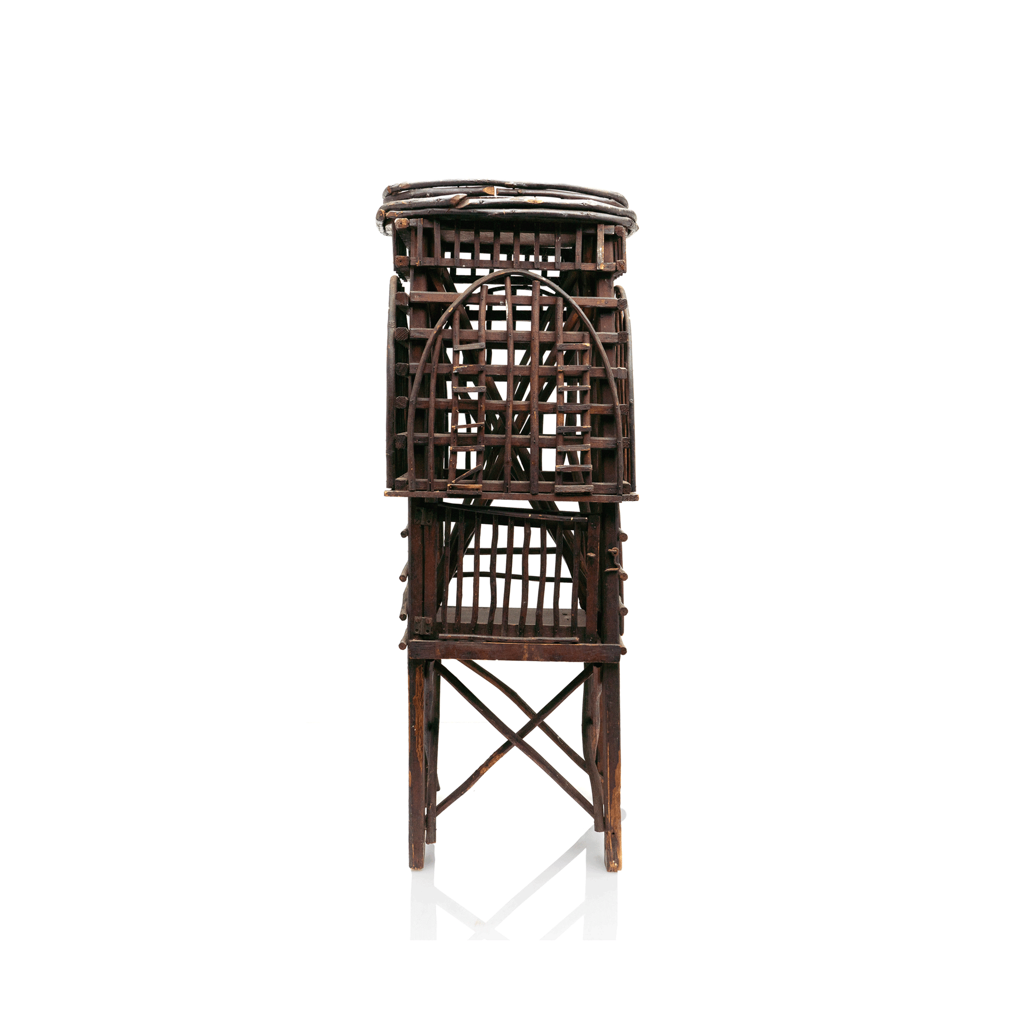 Adirondack Folk Art Cabinet Table, 19th c.