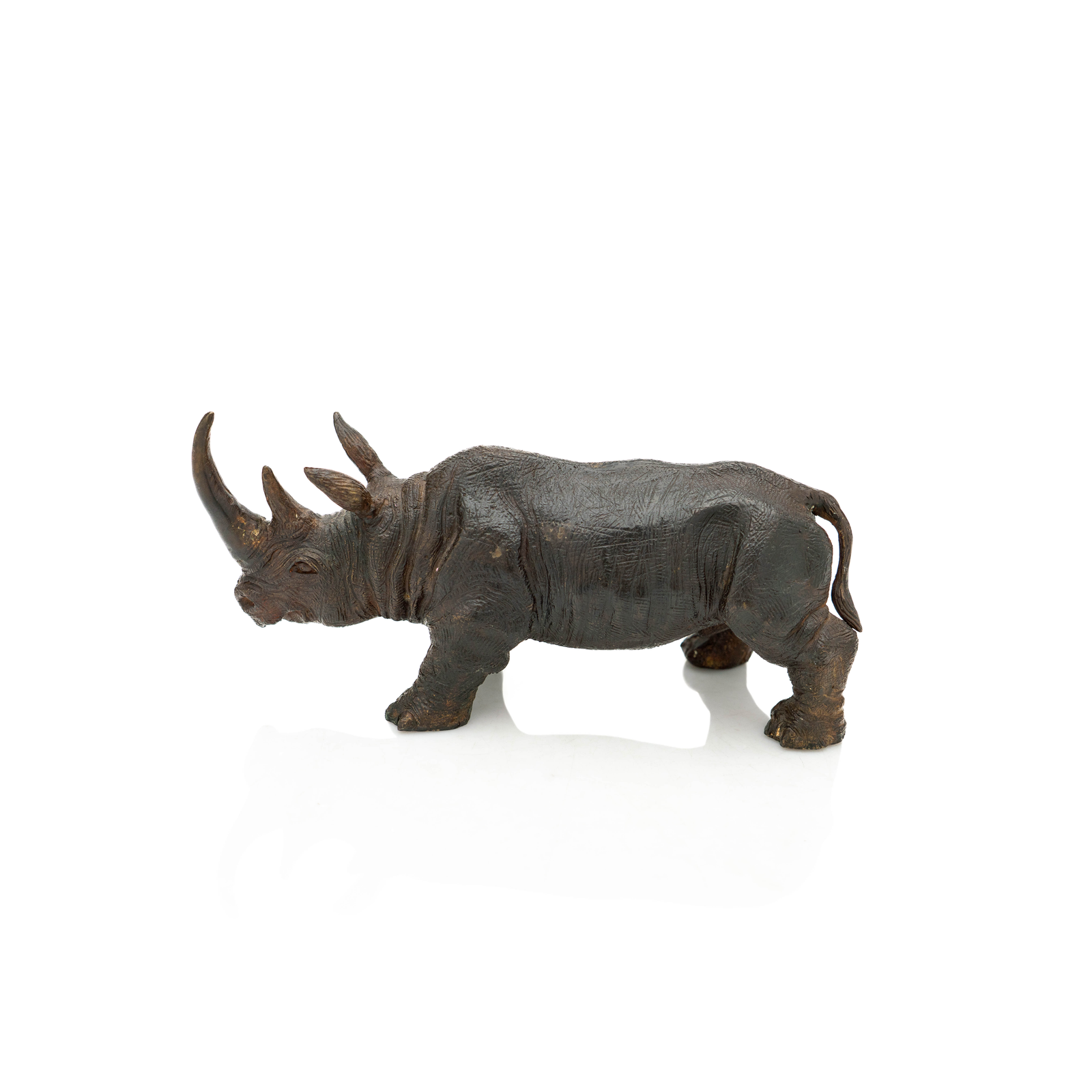 Japanese Bronze Rhino, Meiji Period