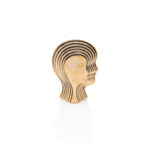 French Bronze Stacked Bust, 1970s