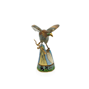 Cloissone Porcelain Bird Box