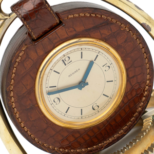 Hermes Alligator Clock, Paul Dupre-Lafon