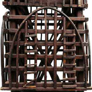 Adirondack Folk Art Cabinet Table, 19th c.