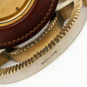 Hermes Alligator Clock, Paul Dupre-Lafon