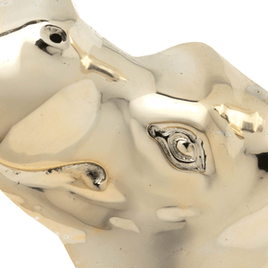Rhino Bookends, Polished Brass